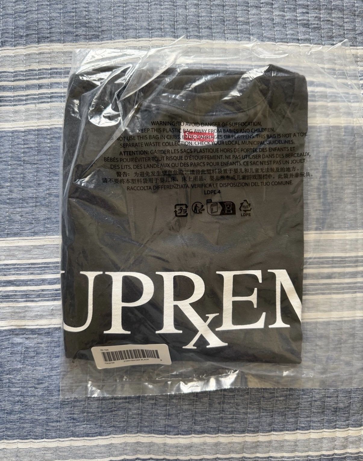 Supreme Supreme RX Tee Black (M) Size US M / EU 48-50 / 2 - 1 Thumbnail