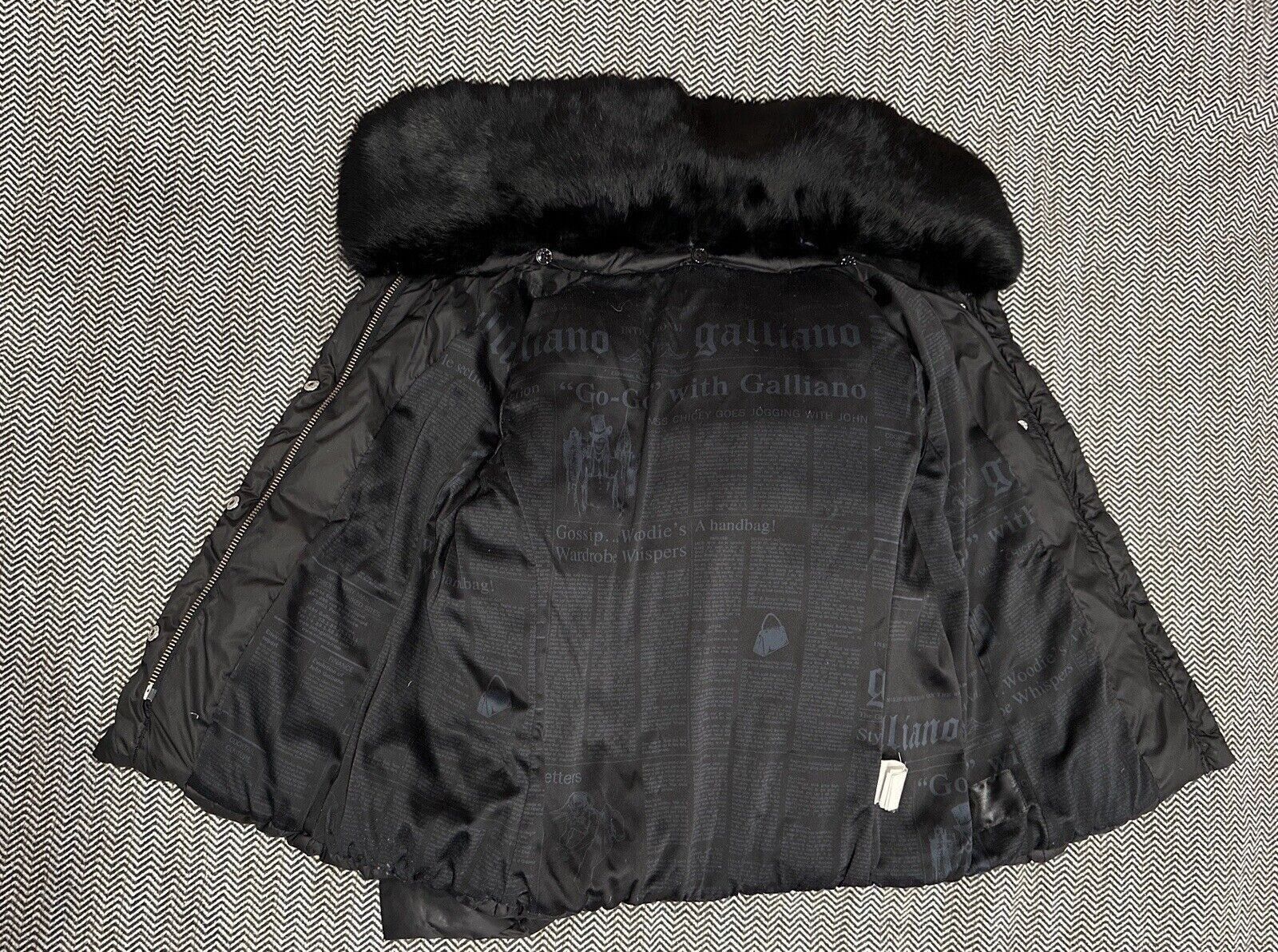 John Galliano John Galliano Down Women Puffer Jacket With Fur Black Size M / US 6-8 / IT 42-44 - 9 Thumbnail