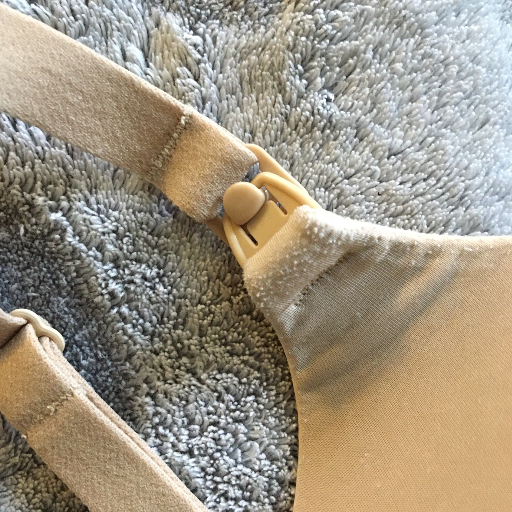 Vintage Motherhood Maternity Nursing Wireless Clip Down Bra Beige 36D Womens Bra D Cup Adjustable Strap Size ONE SIZE - 5 Thumbnail