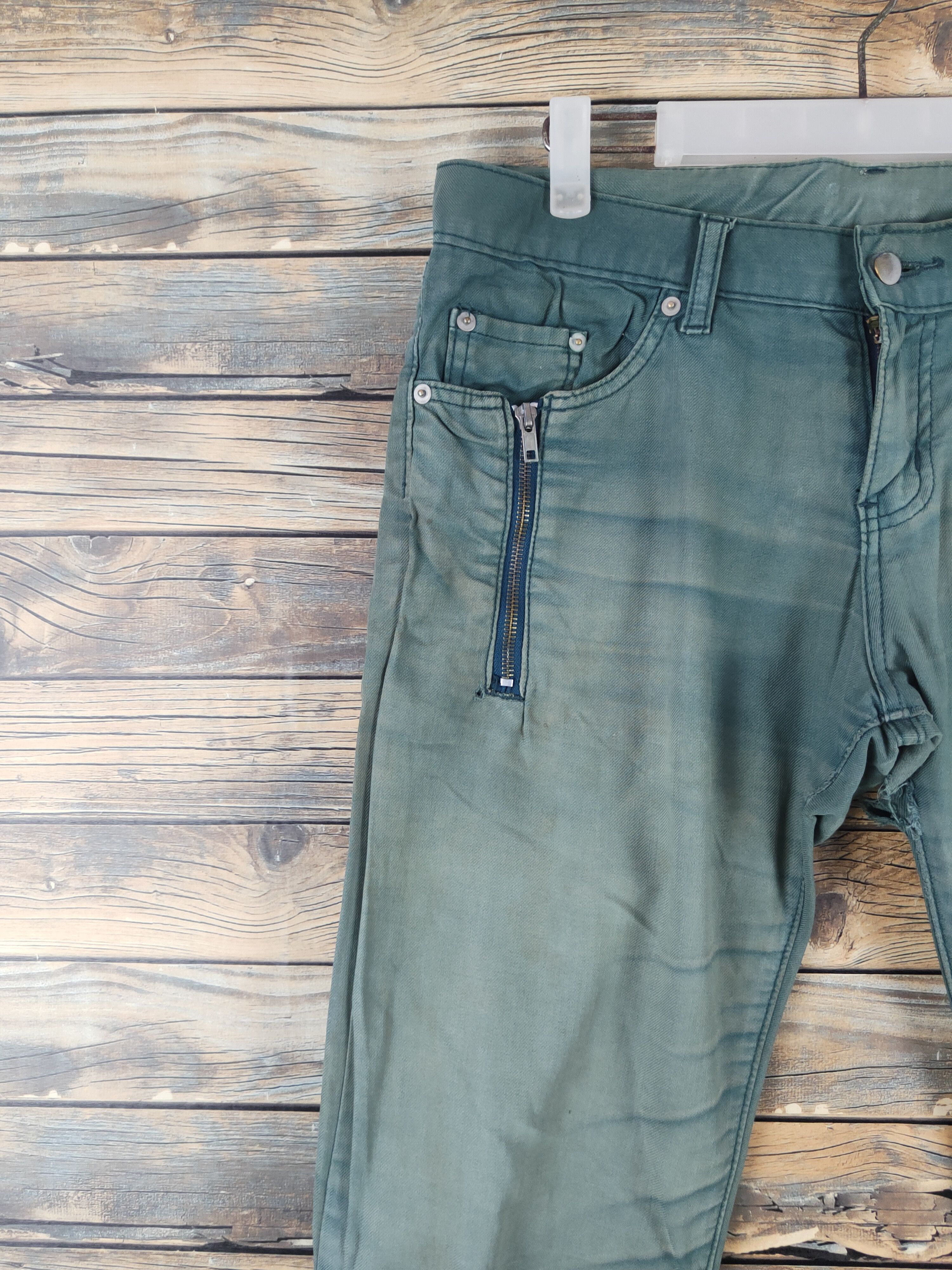 Japanese Brand DL Japanese Brand Green Multipocket Casual Pants #46-253T Size US 33 - 3 Thumbnail