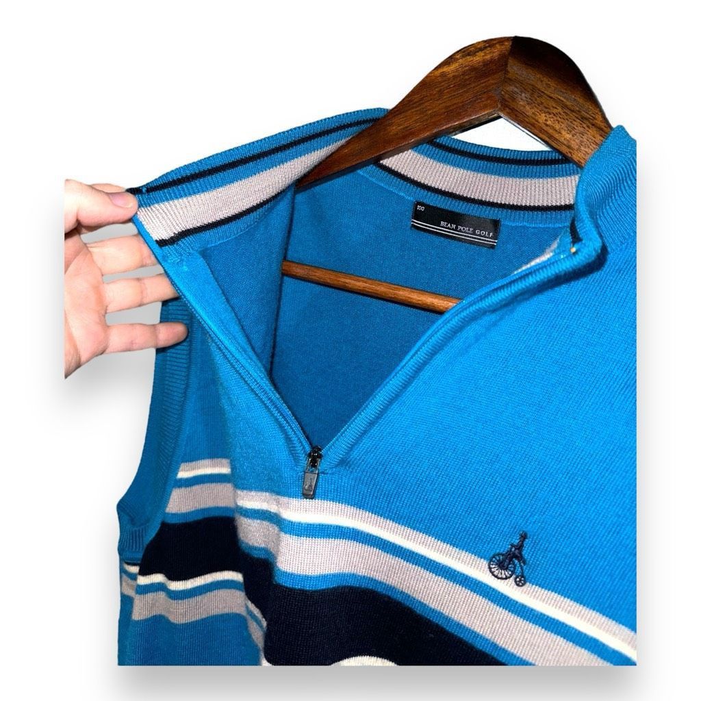 BEANPOLE Blue Bean Pole Golf Wool Quarter Zip Sweater vest Size M Size US M / EU 48-50 / 2 - 9 Thumbnail