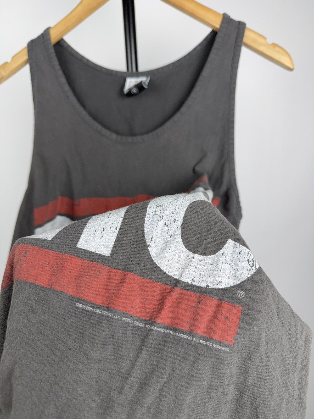 RUN DMC 2015 Faded Run DMC Tank Top Logo Rap Tee Sleeveless S Size S / US 4 / IT 40 - 9 Thumbnail