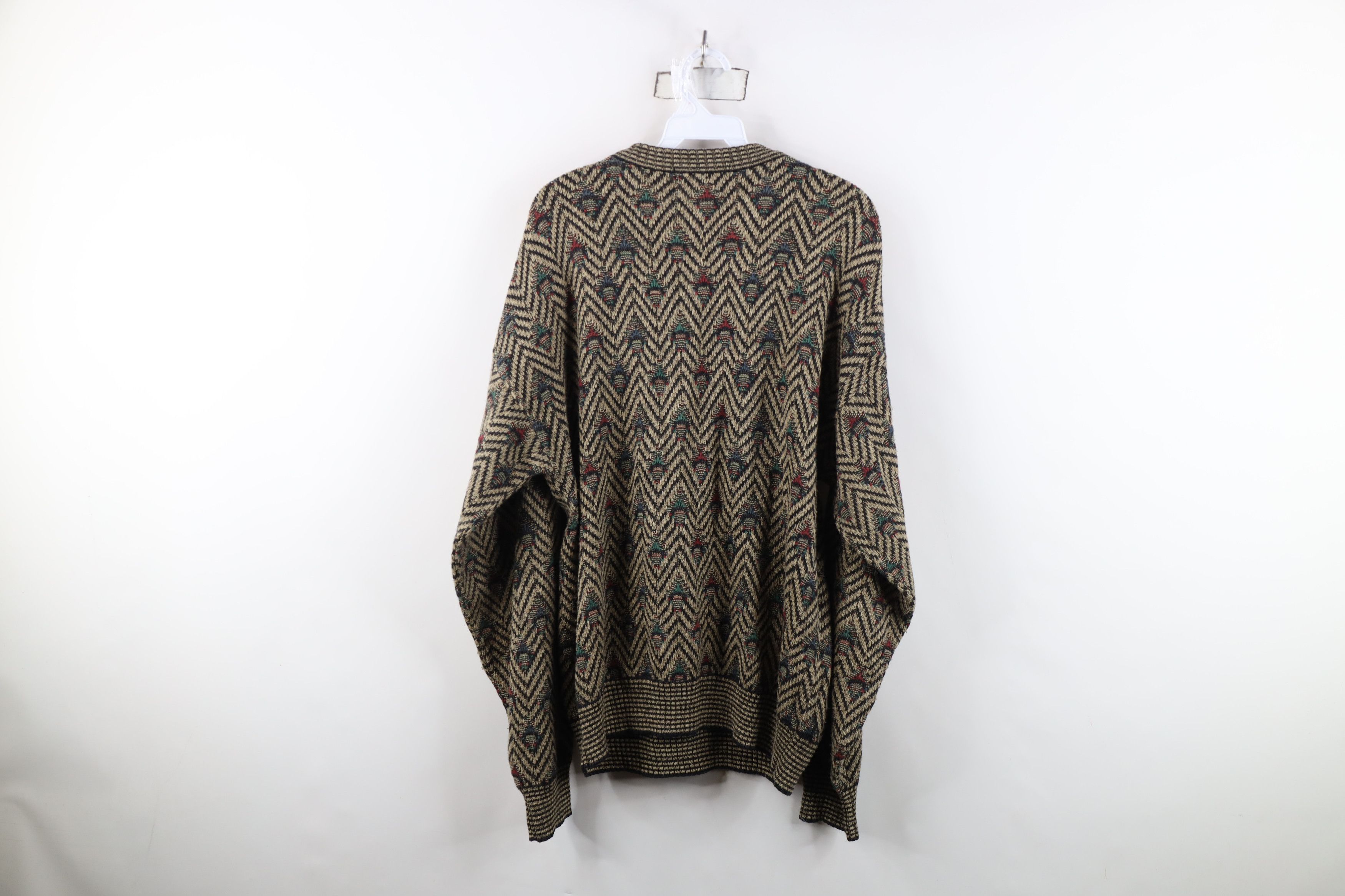 Vintage Vintage 90s Streetwear Herringbone Knit Crewneck Sweater USA Size US M / EU 48-50 / 2 - 10 Thumbnail