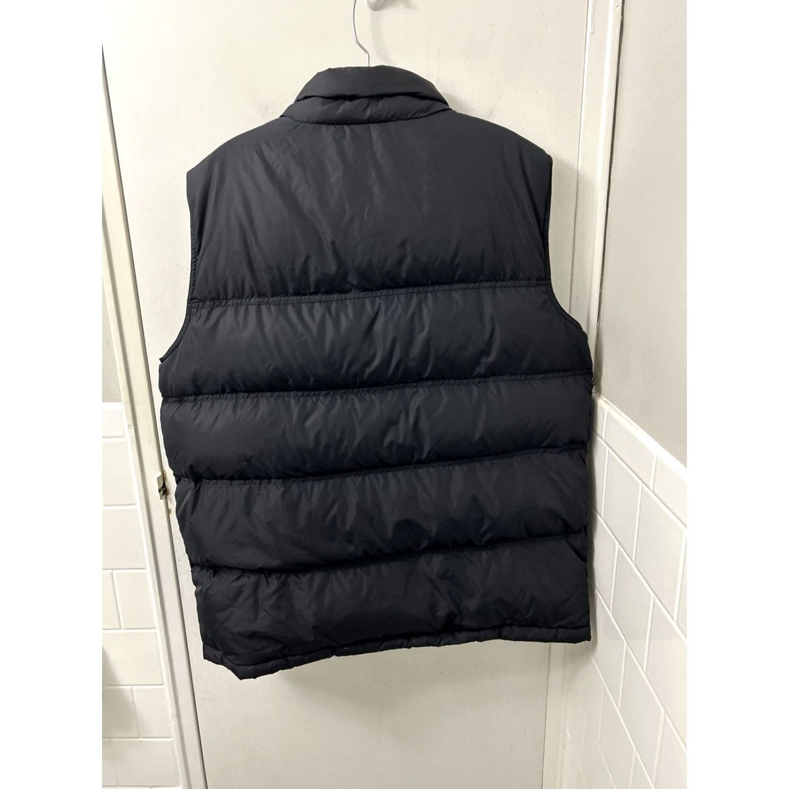 Lands' End VINTAGE Lands' End Down Puffer Vest Mens Large Black Snap Front Quilted Jacket Size US L / EU 52-54 / 3 - 6 Thumbnail