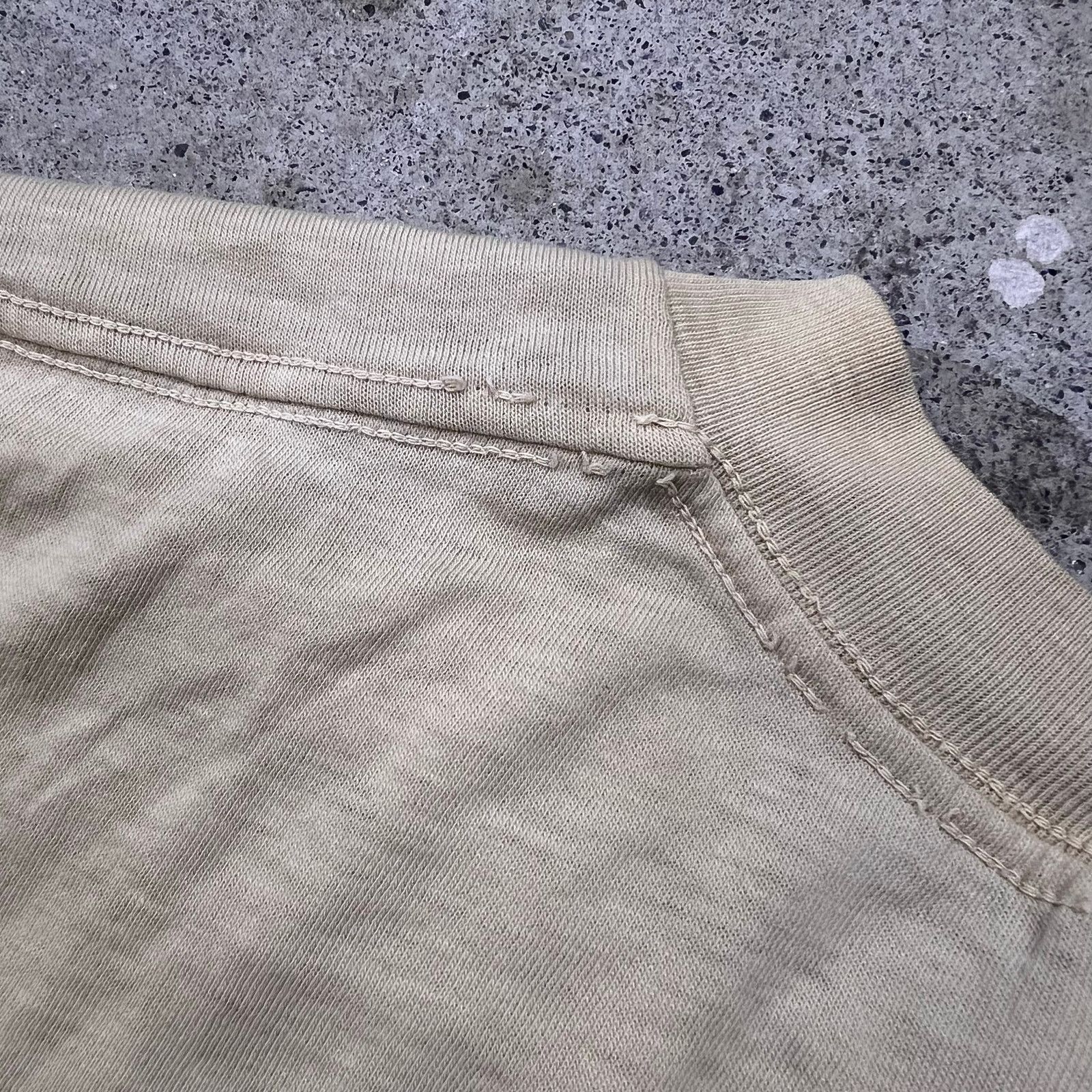 Nike × Vintage True Vintage 70s Nike Soccer Grass and Net Tan T Shirt L Size US L / EU 52-54 / 3 - 14 Thumbnail