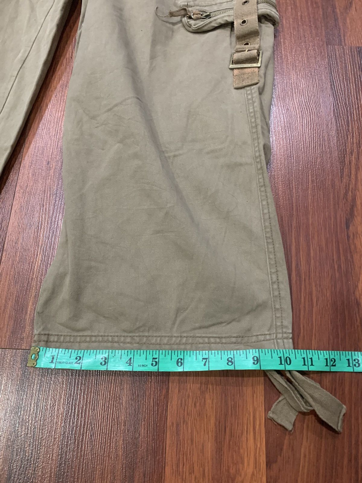 Japanese Brand Multipocket Cargo Creater Pants With Belt Size US 33 - 12 Thumbnail