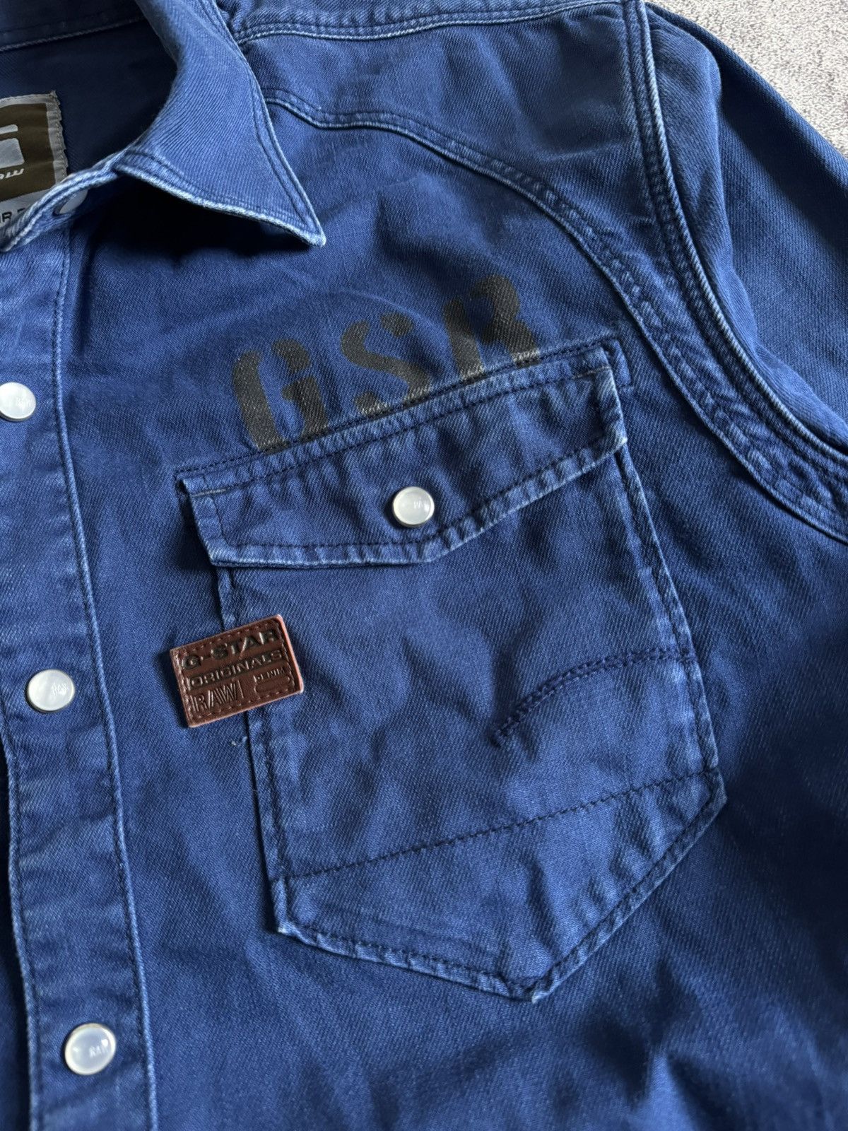 G-Star G star raw M AERO Arizona shirt button up denim overshirt Size US M / EU 48-50 / 2 - 11 Thumbnail