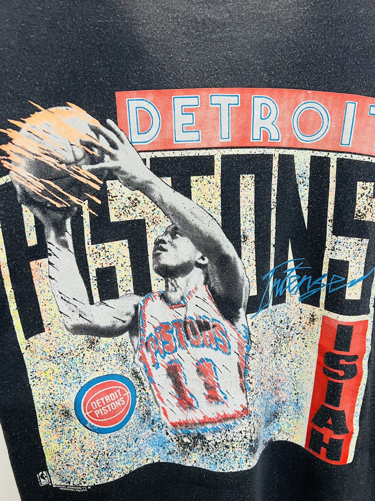 NBA Vintage Isiah Thompson Detroit Pistons Magic Johnson Tee Size US M / EU 48-50 / 2 - 10 Thumbnail
