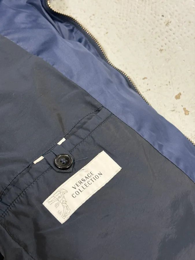 Versace Versace Navy Quilted Nylon Asymmetrical Puffer Jacket Size US S / EU 44-46 / 1 - 8 Thumbnail