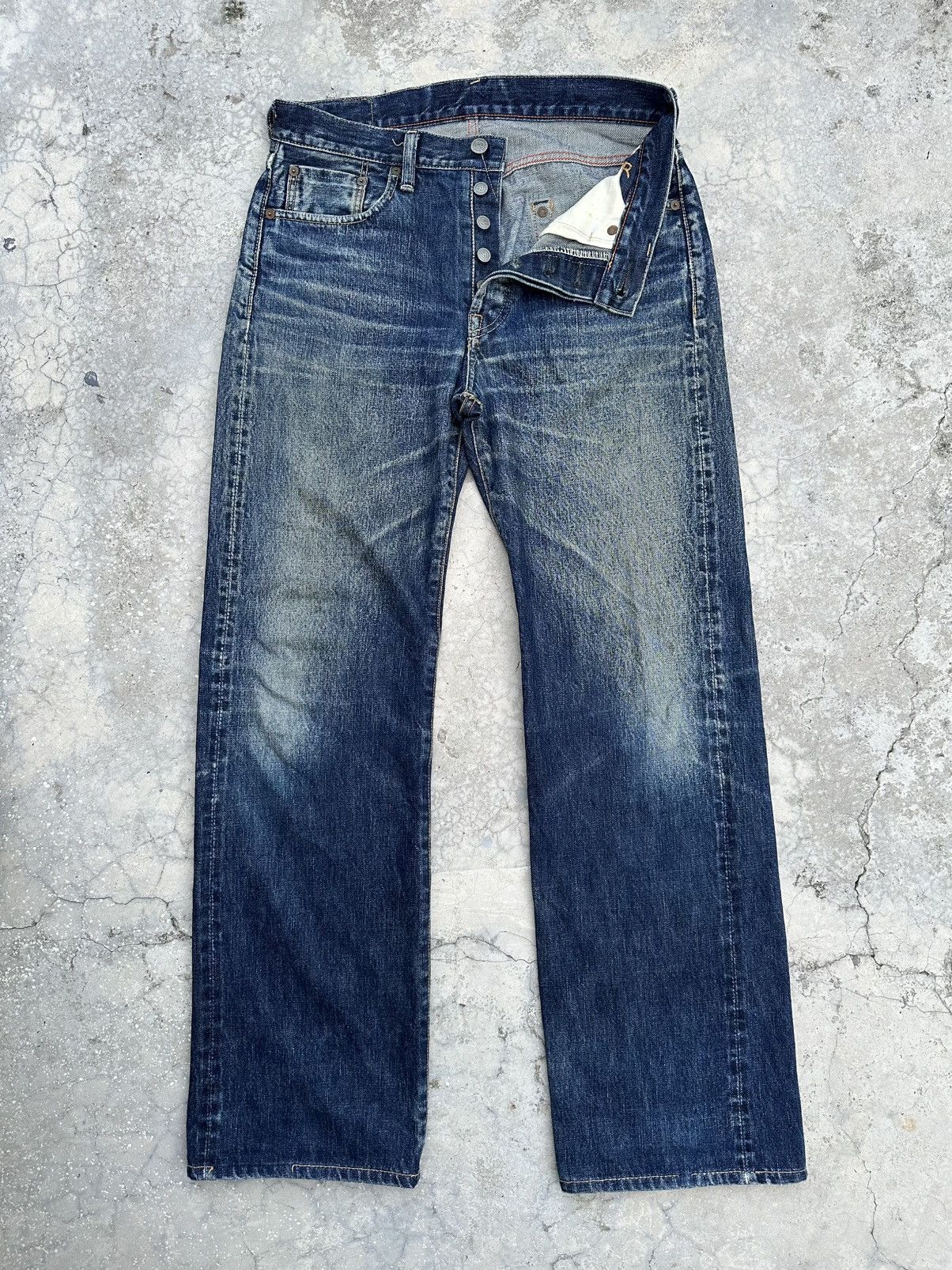 45rpm R by 45Rpm Indigo Blue Selvedge Denim Jeans Size US 31 - 5 Thumbnail
