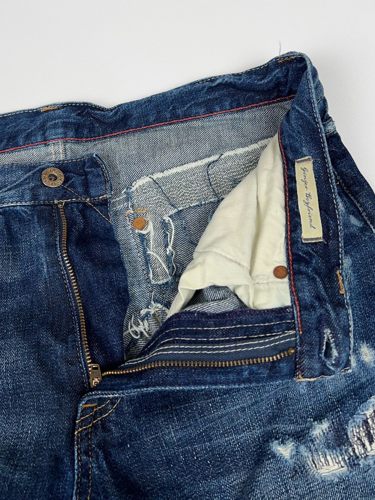 Denim & Supply Ralph Lauren Ralph Lauren Distressed Ginger Boyfriend Jeans Denim Pants Size 32" / US 10 / IT 46 - 9 Thumbnail