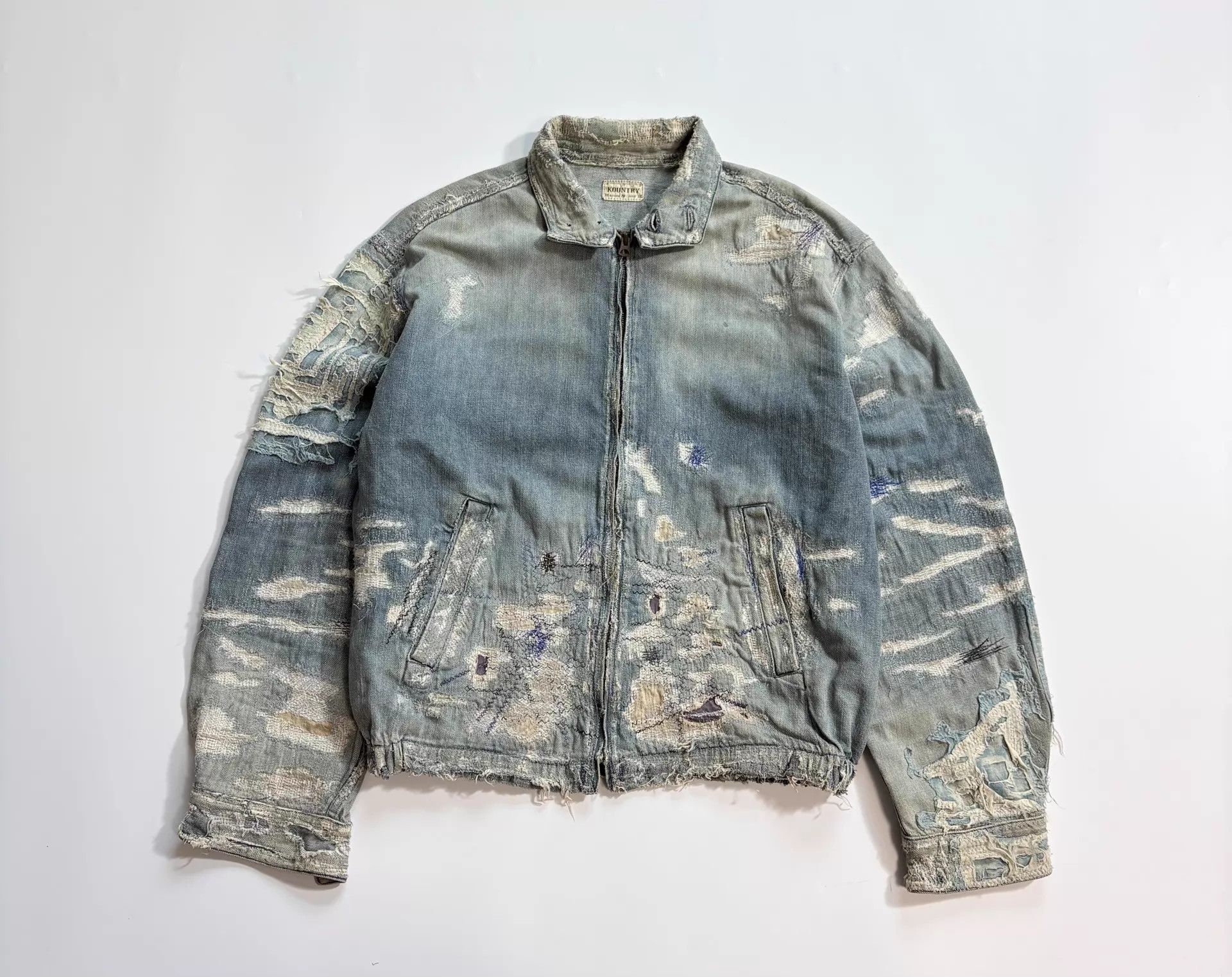 Kapital KAPITAL BORO Distressed Denim Jacket 3 95 New Size US L / EU 52-54 / 3 - 1 Thumbnail