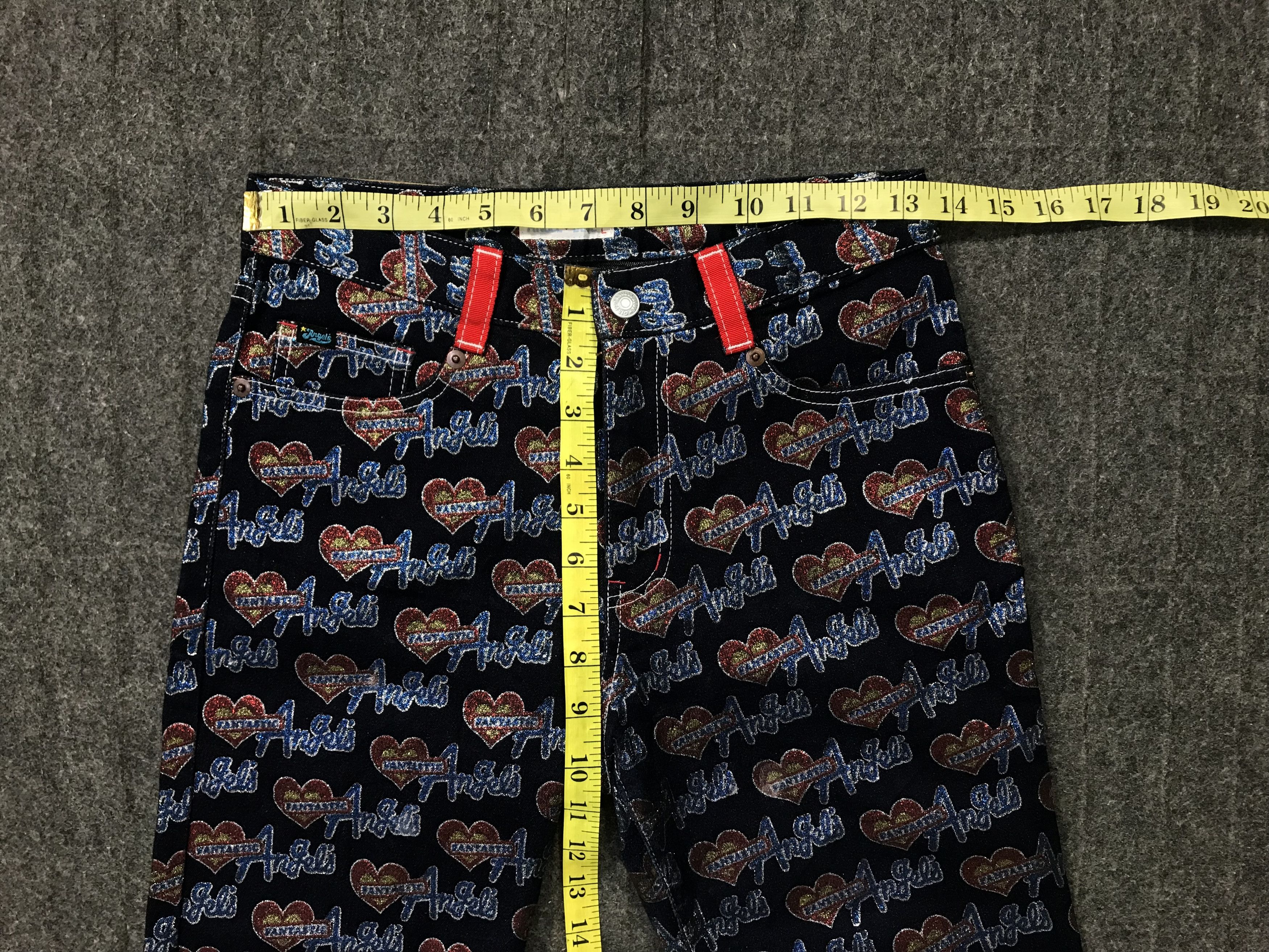 Angel Blue Angel Blue Over Printed Logo Jeans Shorts Pants Size 26" / US 2 / IT 38 - 15 Thumbnail