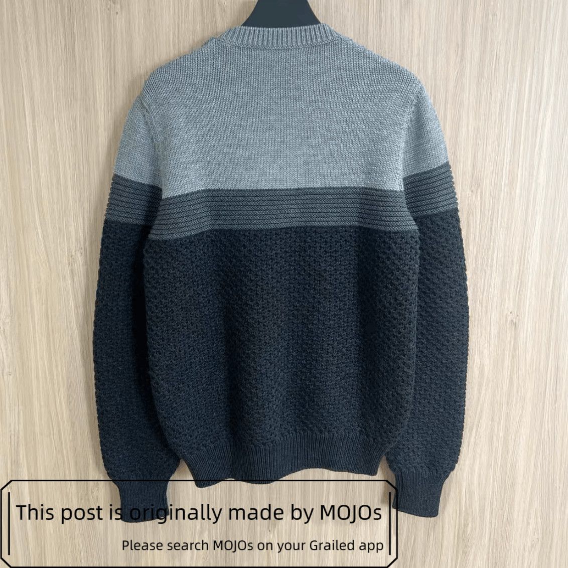 Prada Sz 52 Prada Thick Multi Gray Sweater mojos17591015 Size US L / EU 52-54 / 3 - 2 Thumbnail