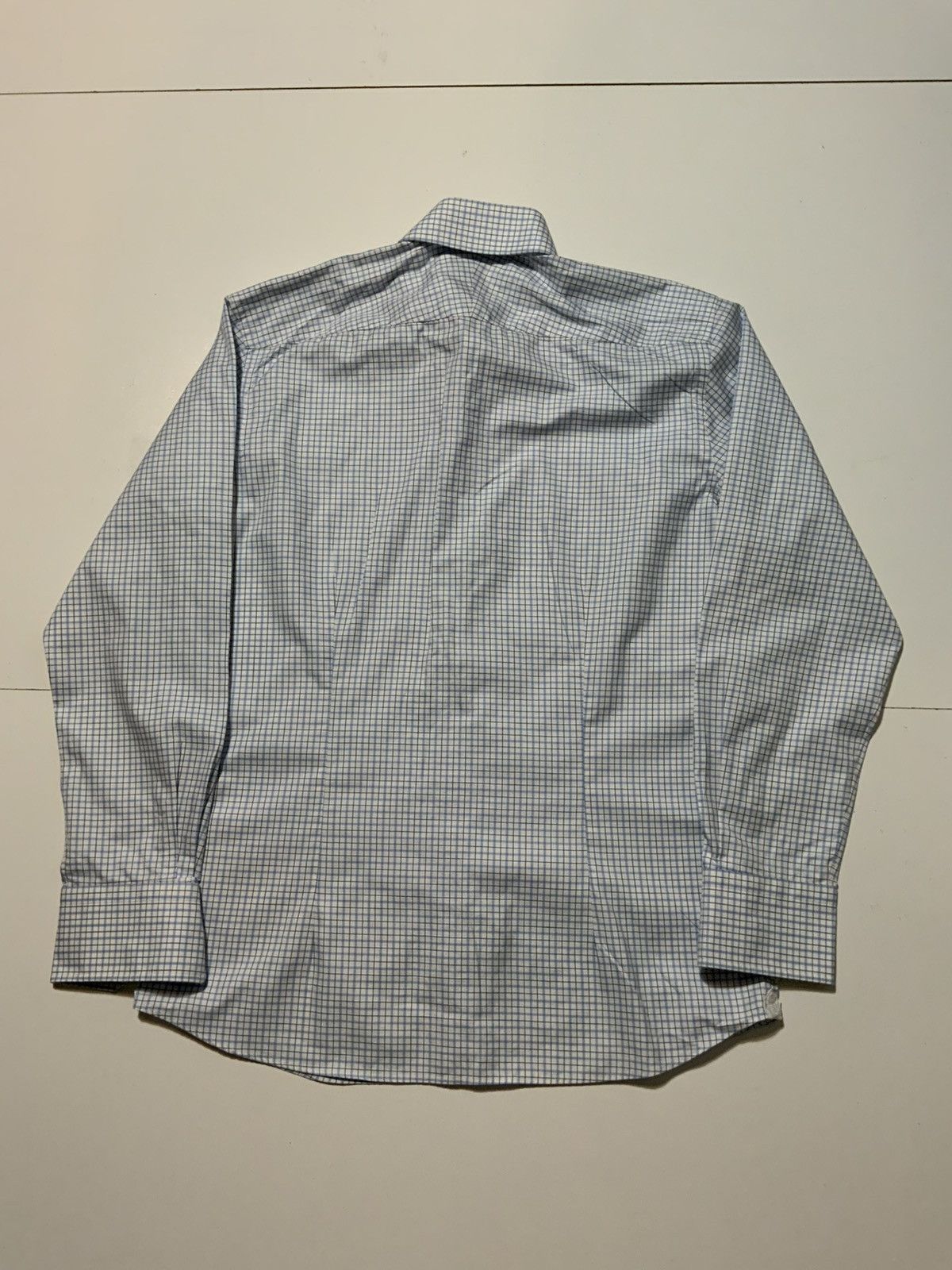 Designer Emanuel Berg Custom Check Plaid Textile Cotton Button Shirt Size US S / EU 44-46 / 1 - 2 Thumbnail