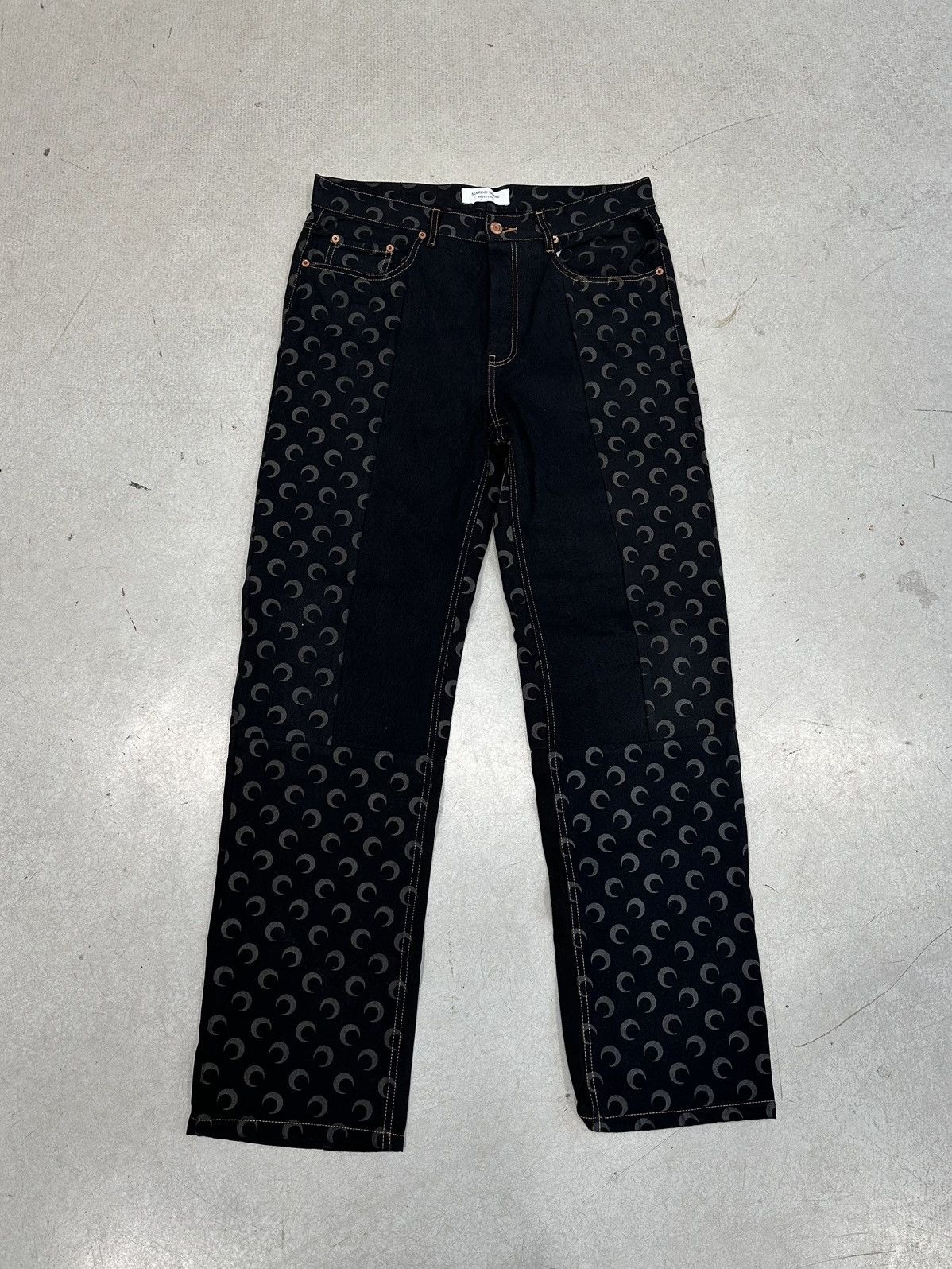Marine Serre Marine Serre Denim Black Size US 42 / EU 58 - 1 Thumbnail