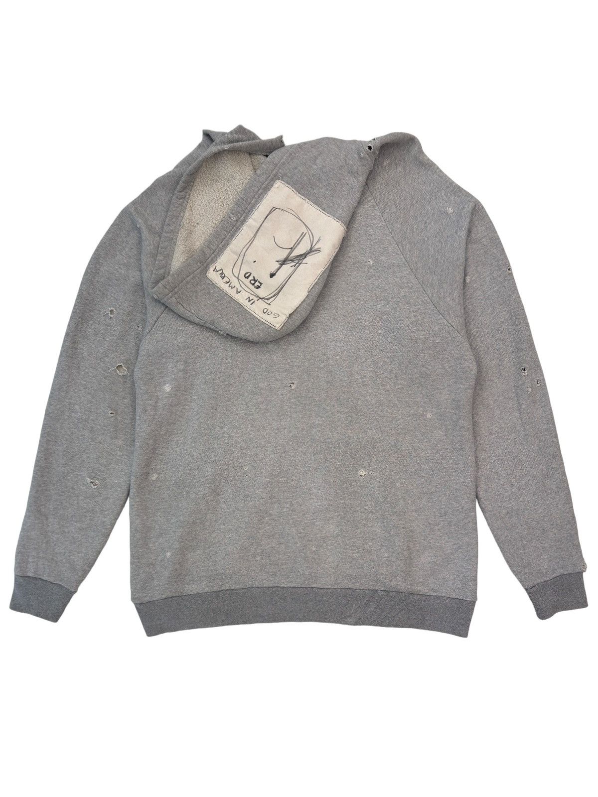 Enfants Riches Deprimes Hand Drawn by Henri ‘GOD IN AMERICA’ Patch Sweatshirt Size US XL / EU 56 / 4 - 1 Thumbnail