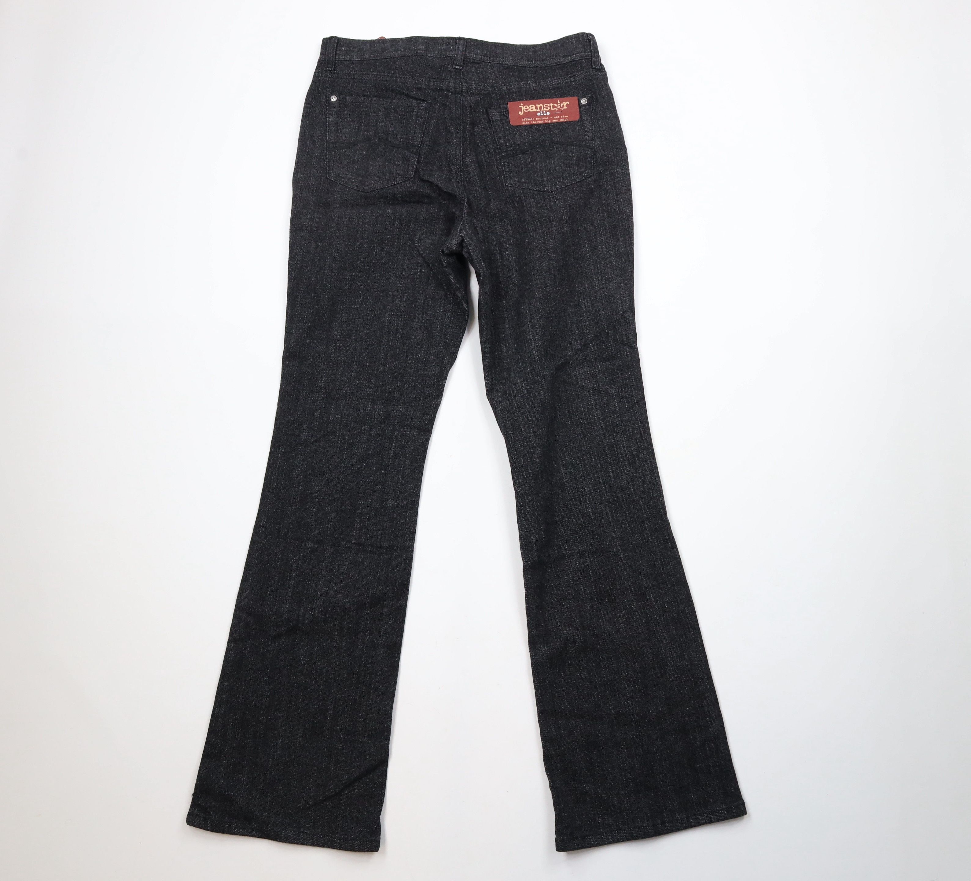 Vintage Deadstock Vintage Y2K Babydoll Wide Leg Denim Jeans Black Size 32" / US 10 / IT 46 - 10 Thumbnail