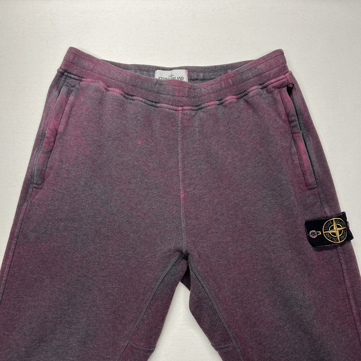 Stone Island Stone Island Sweatpants Purple Joggers Treatment Dyed Dust Size US 32 / EU 48 - 8 Thumbnail