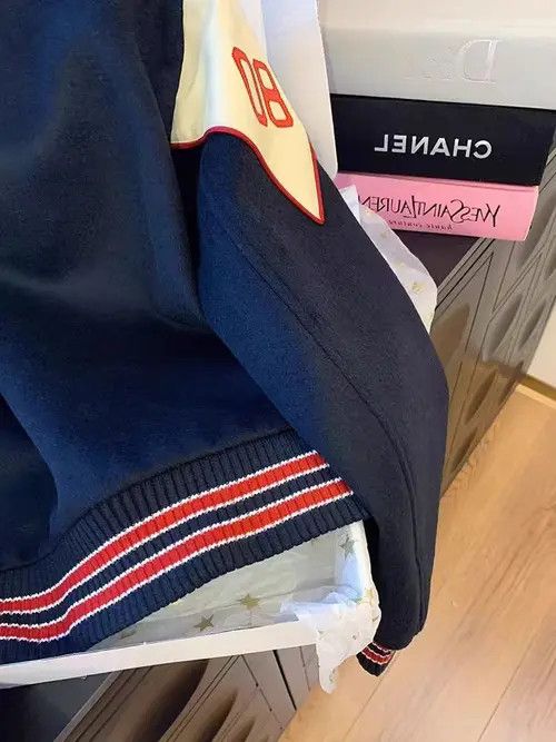 VIBE Hip Hop Retro Street Patchwork Casual L Baseball Jacket Size US L / EU 52-54 / 3 - 5 Thumbnail
