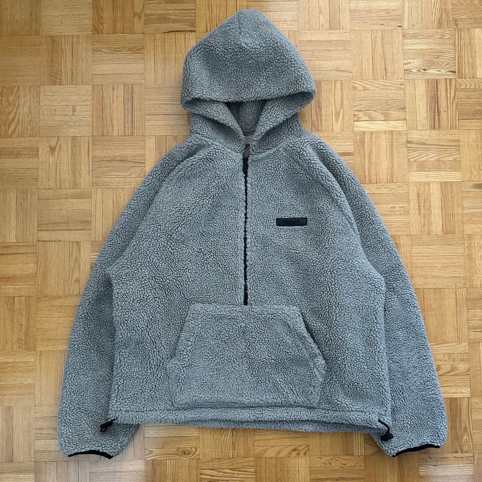 Essentials Fear of God Sherpa Polar Fleece Half zip hoodie