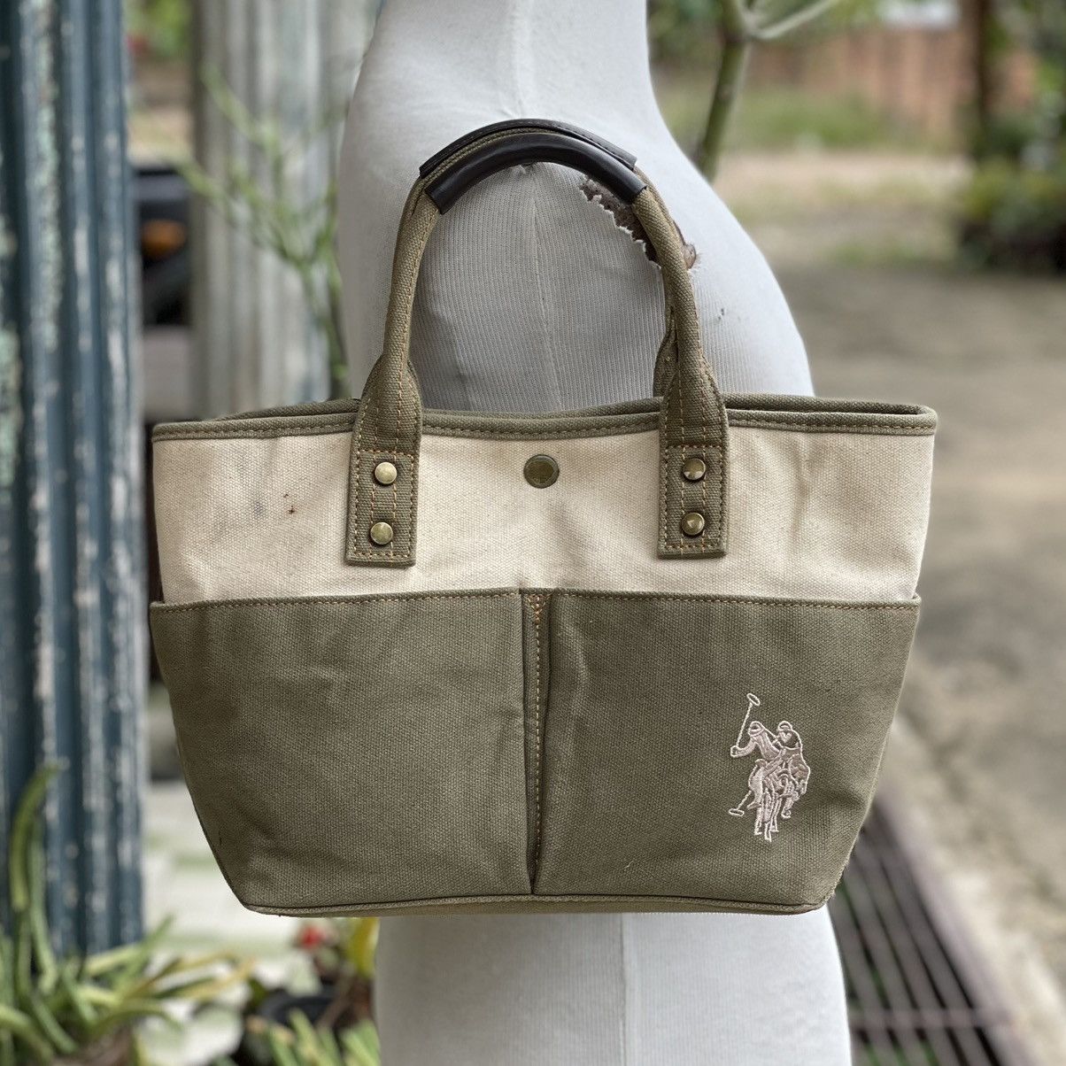 U.S. Polo Assn. US POLO ASSN Canvas Small Tote Size ONE SIZE - 2 Thumbnail