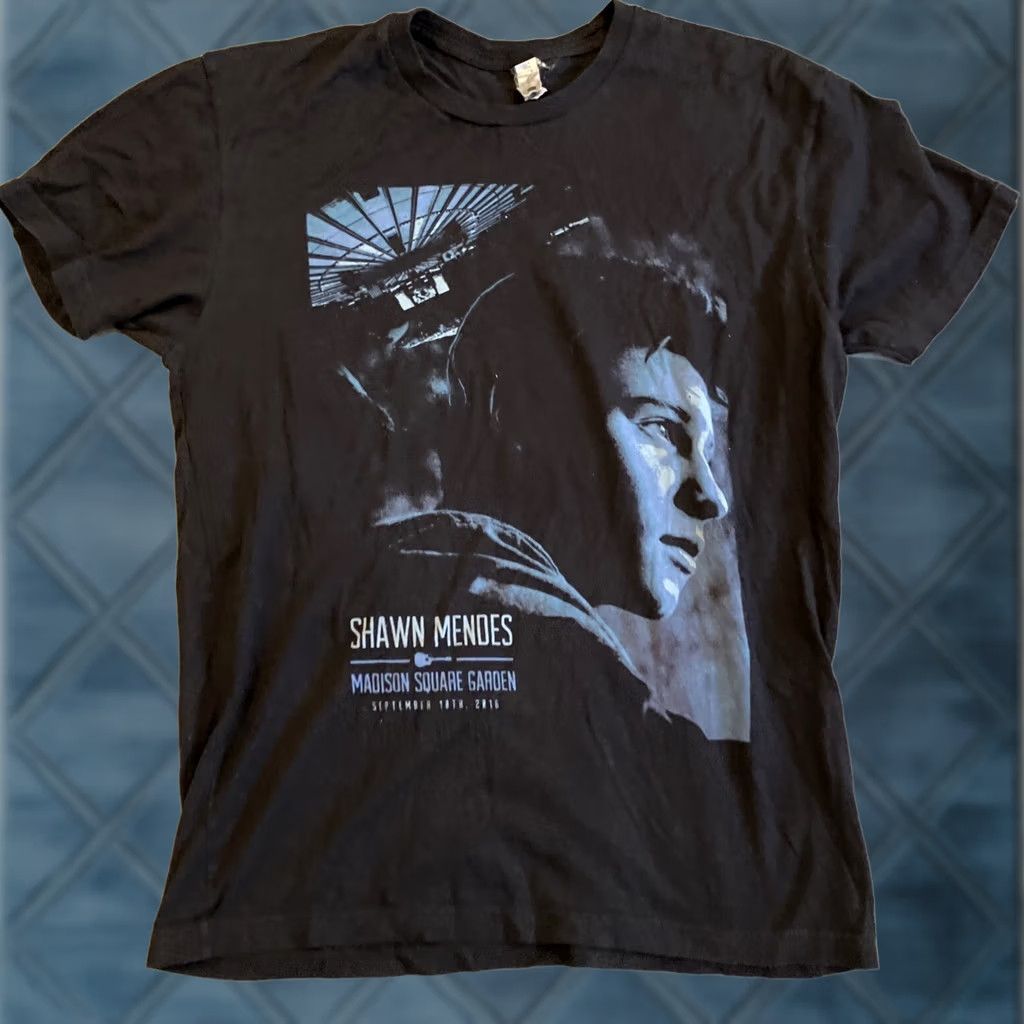 Next Level Shawn Mendes Concert 2016 Madison Square Garden T Shirt M Black Crew Neck Short Sleeve Next Level Mens Size US M / EU 48-50 / 2 - 1 Thumbnail