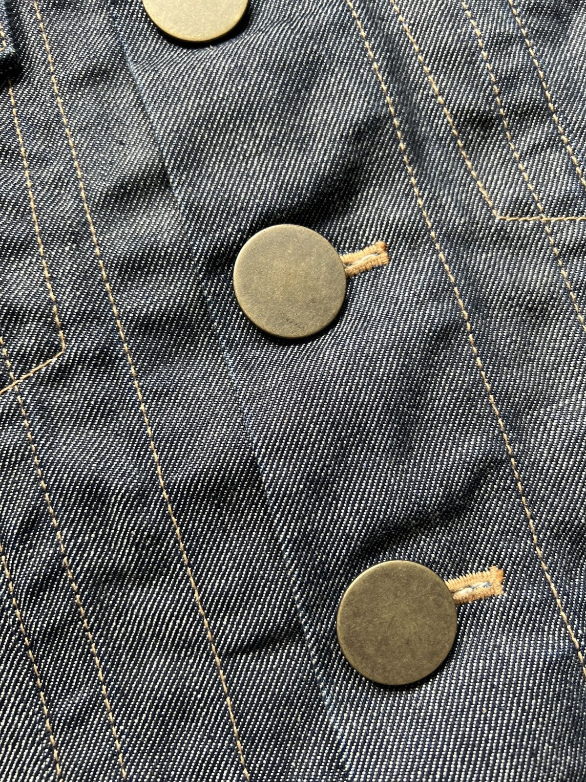 Beauty Beast 1990 Beauty Beast Large Brass Button Denim Jacket Size US M / EU 48-50 / 2 - 13 Thumbnail