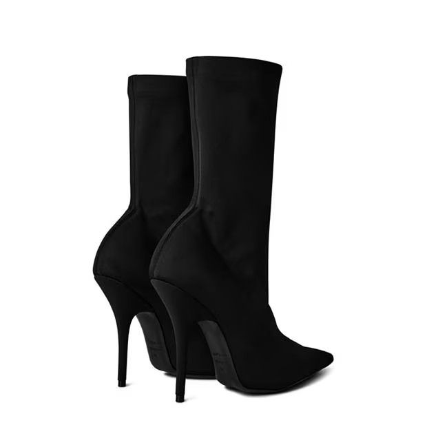 Balenciaga o1g2r1mq0924 80mm Boots in Black Size US 9.5 / IT 39.5 - 4 Thumbnail