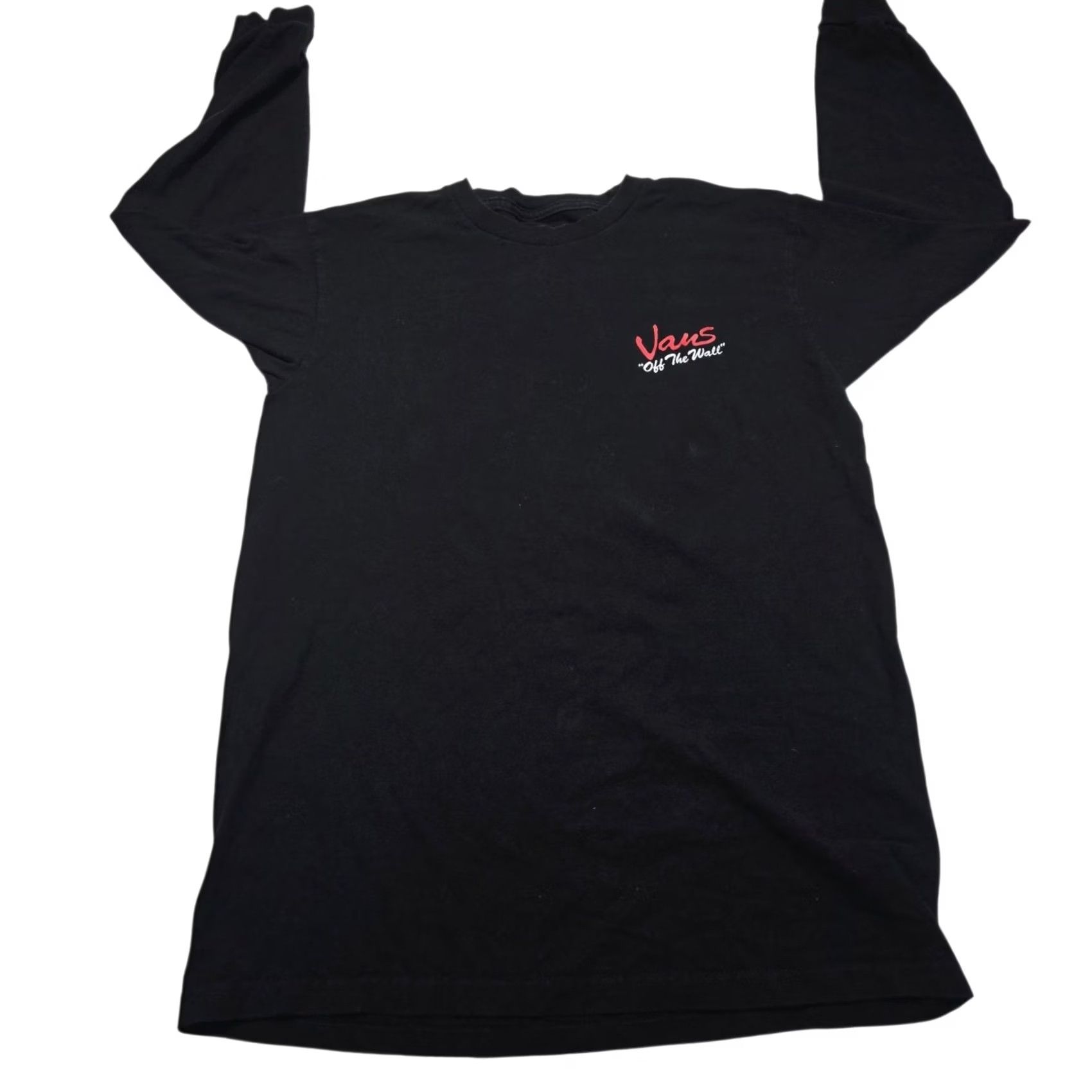 Vans VANS Skateboard Long Sleeve T-Shirt Black Red Flowers On Back Men S Size Small Size US S / EU 44-46 / 1 - 3 Thumbnail