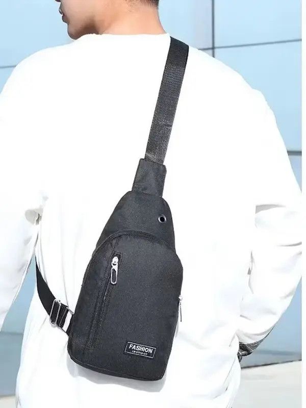 Other Black Oxford Cloth Single Shoulder Crossbody Bag Size ONE SIZE - 2 Thumbnail