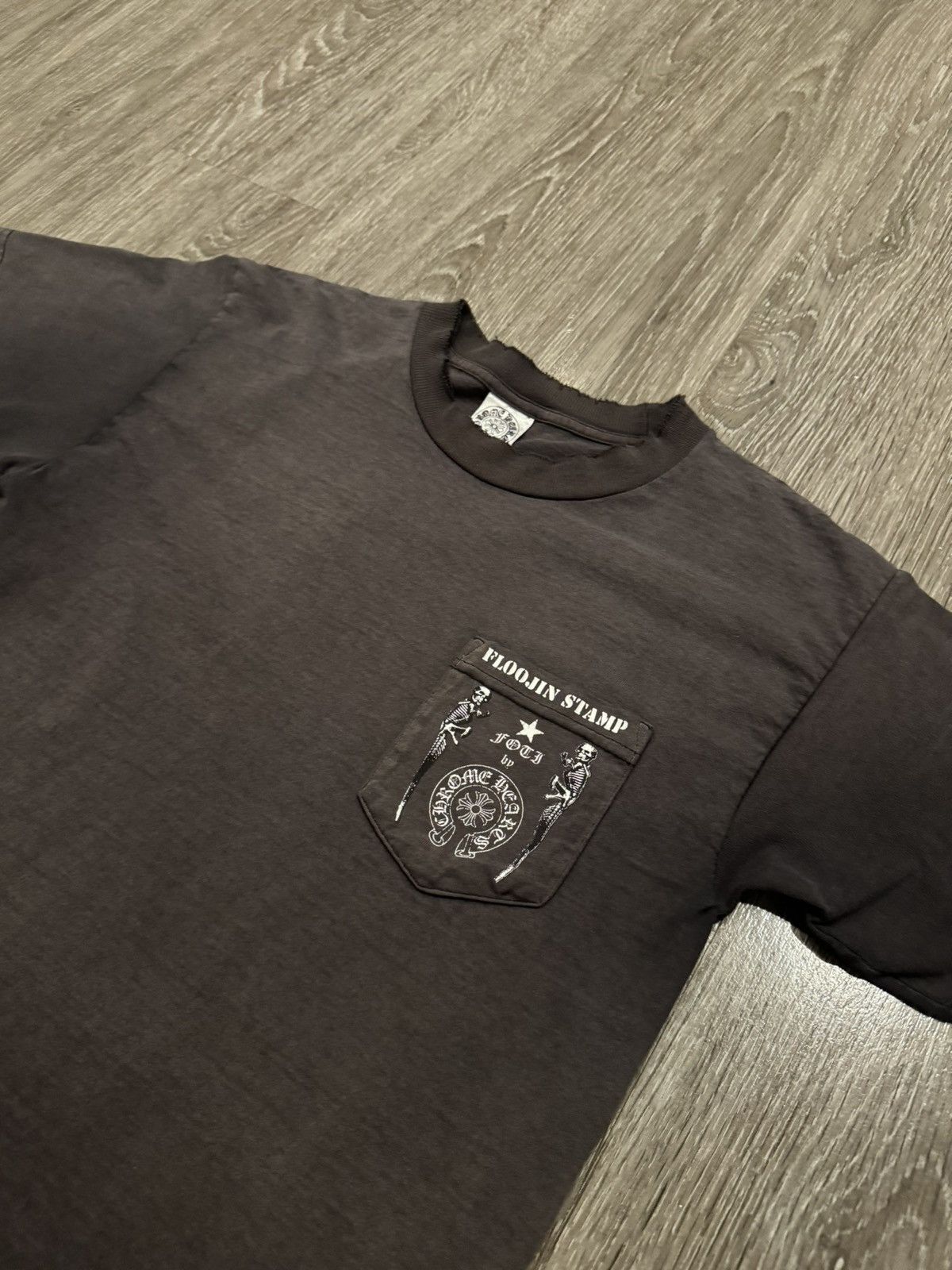 Chrome Hearts Chrome Hearts THRASHED Joe Foti 2009 Floojin Stamp Tee Size US M / EU 48-50 / 2 - 11 Thumbnail