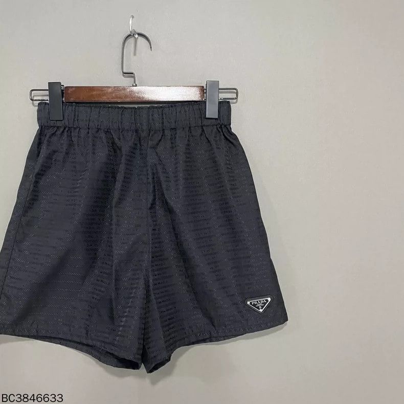 Prada Prada Logo Print Nylon Shorts-2506 Size 37" - 2 Thumbnail