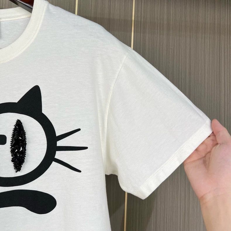 Gucci Gucci Cat Eye Short Sleeve TShirt-2505 Size US S / EU 44-46 / 1 - 4 Thumbnail