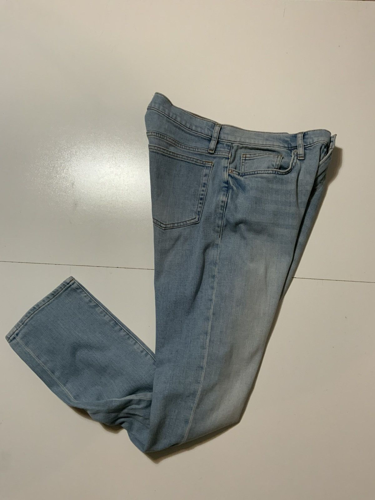 Frame $208 Frame L’ Homme Slim In Finn Signature Men’s Denim Jeans Size US 31 - 3 Thumbnail