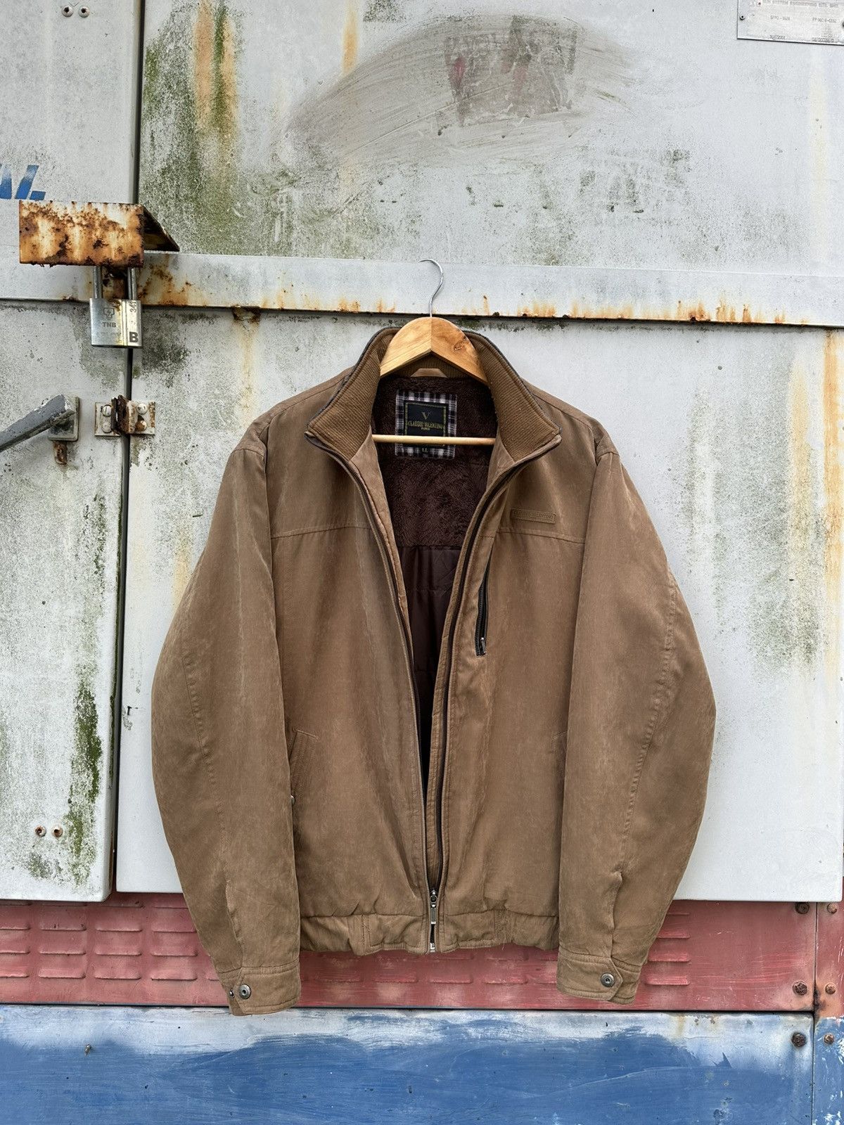 Vintage 👹Vintage Claudio Valentino Brown Detroit Jacket Size US L / EU 52-54 / 3 - 8 Thumbnail