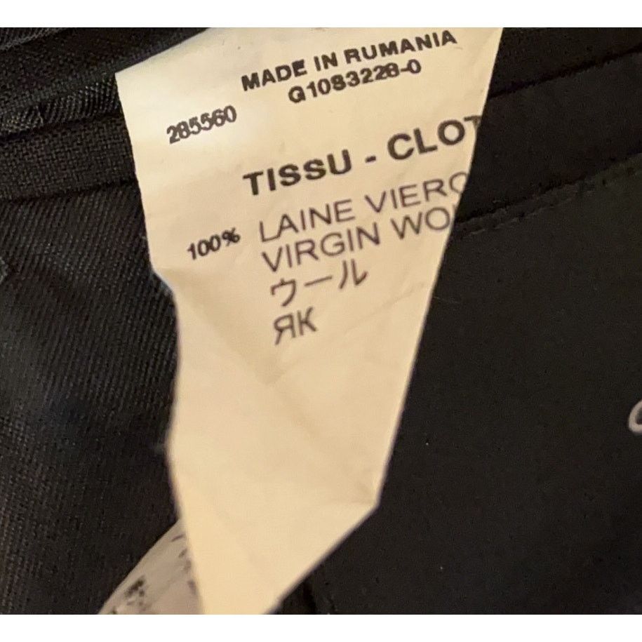 Givenchy Vintage, Givenchy Paris, Black Virgin Wool Jacket, Size: 46 Size 46R - 8 Thumbnail