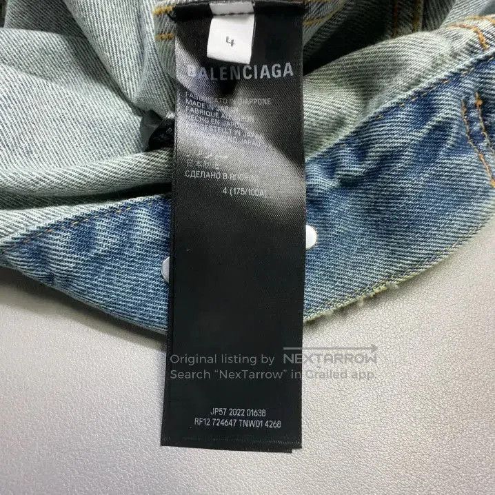Balenciaga Balenciaga Blue Long Sleeve Denim Jacket. Size US M / EU 48-50 / 2 - 2 Thumbnail