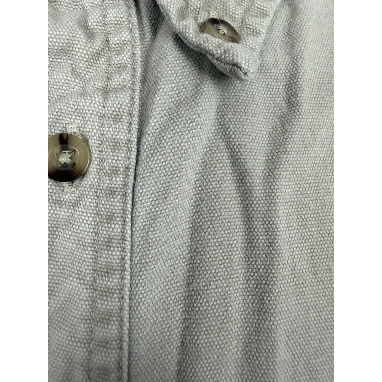 Cherokee VINTAGE Cherokee Shirt Men XL Canvas Heavyweight 90s Beige Button-Up Collared Long Sleeve Pockets 90s Grunge Outdoor Travel Workwear Mens Size US XL / EU 56 / 4 - 5 Thumbnail