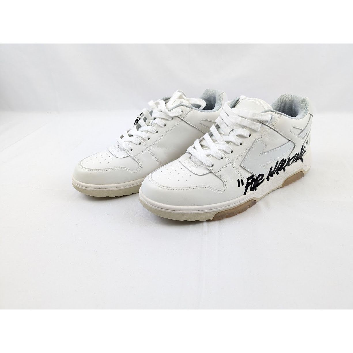 Off-White o1rshd1 Out Of Office Calf Low-Top Sneakers in White Size US 11 / EU 44 - 17 Thumbnail