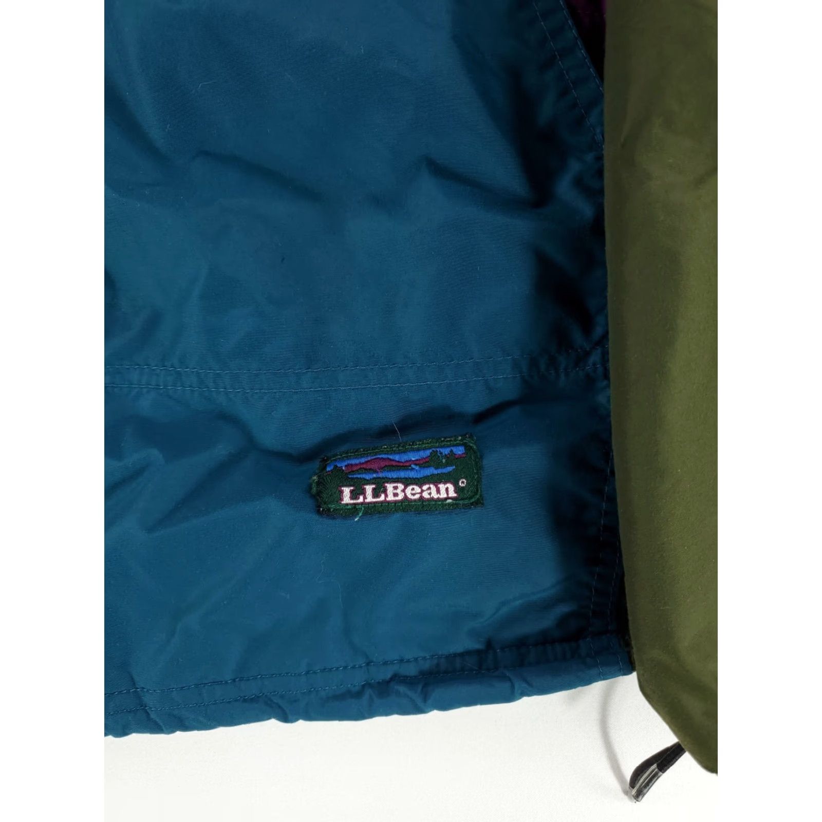 Vintage VINTAGE LL Bean Anorak Jacket Pullover Aztec Hooded Green Thinsulate Mens L Size US L / EU 52-54 / 3 - 2 Thumbnail
