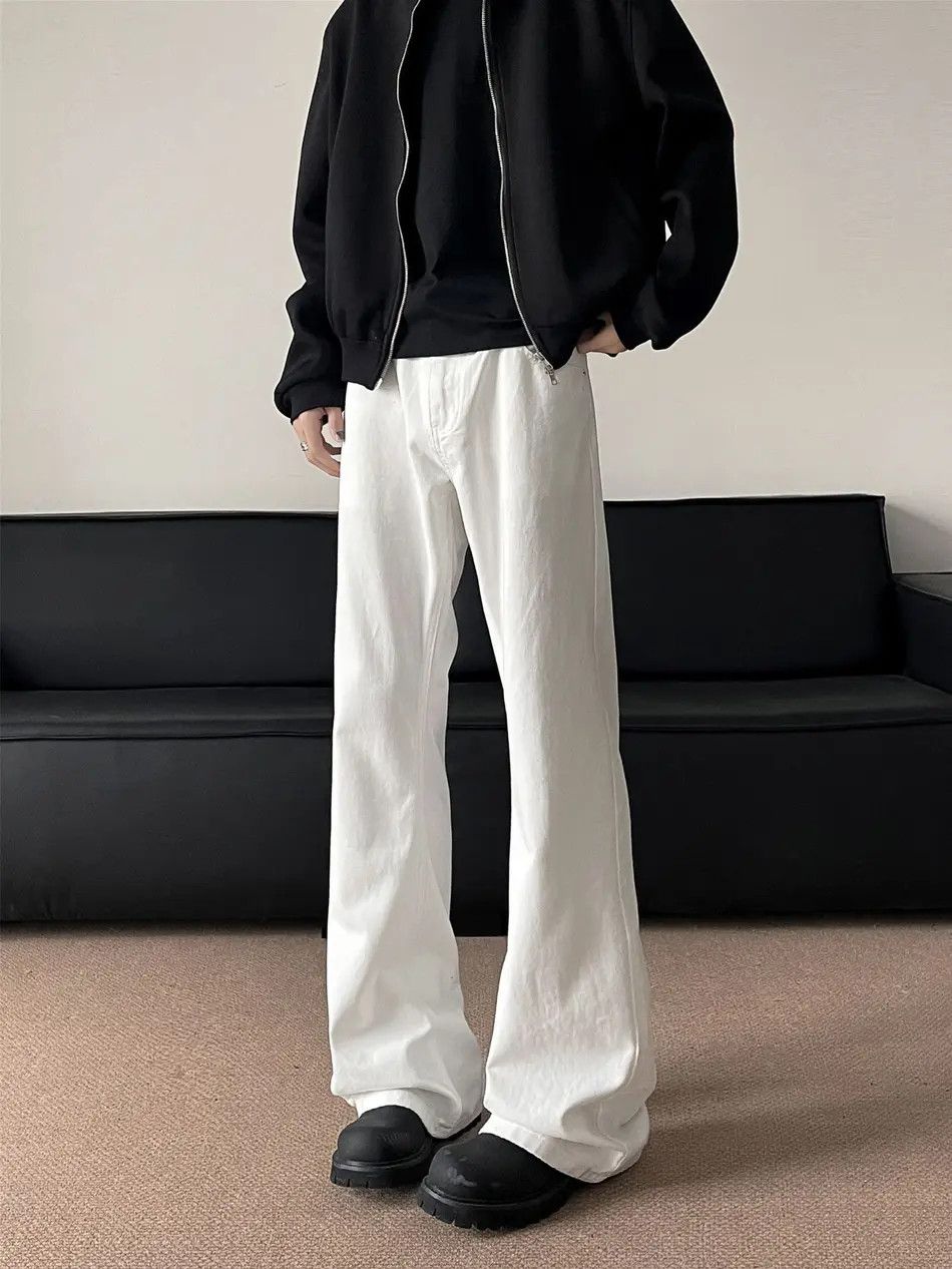 Japanese Brand × Jean Retro loose casual micro flared jeans Size US 32 / EU 48 - 3 Thumbnail