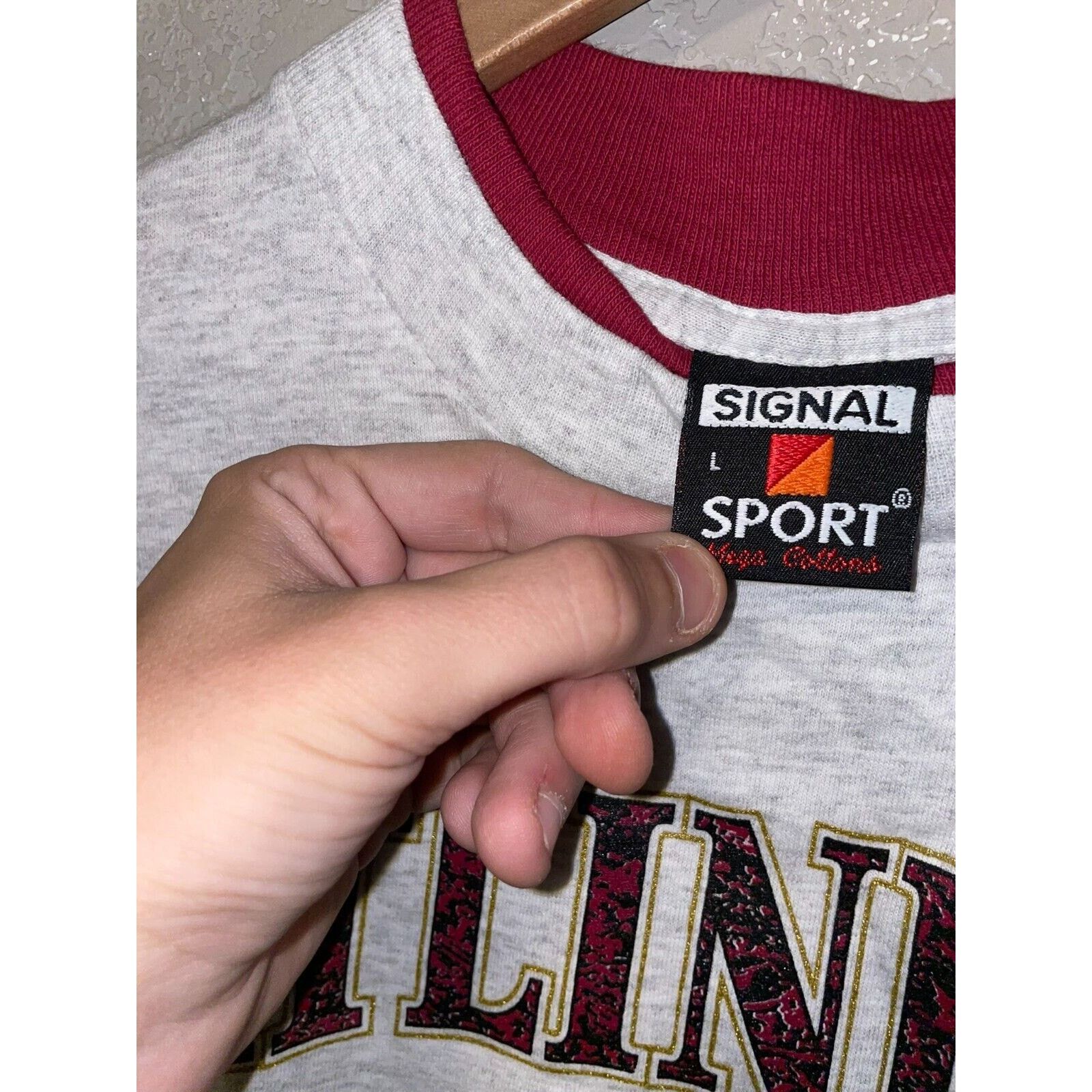 Signal Sport Vintage Gatlinburg Shirt TN Tennessee Gray Tee VTG 90s Large Size US L / EU 52-54 / 3 - 9 Thumbnail