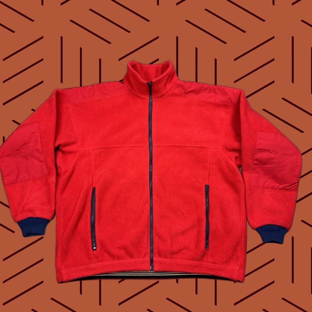 Vintage VINTAGE VTG LL BEAN FULL ZIP RED HEAVYWEIGHT FLEECE JACKET NYLON PATCH XL Size US XL / EU 56 / 4 - 1 Thumbnail