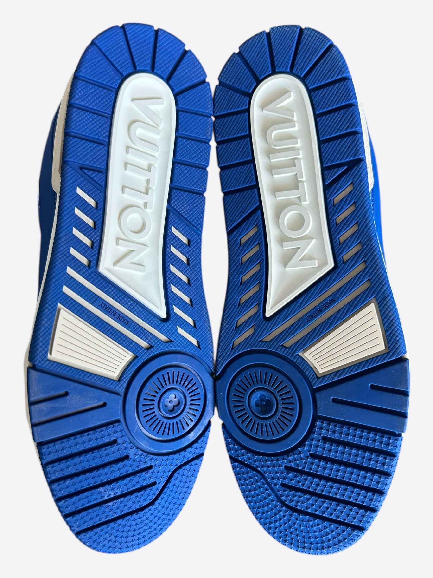 Louis Vuitton Louis Vuitton Blue & White Monogram Trainers Size US 9 / EU 42 - 7 Thumbnail
