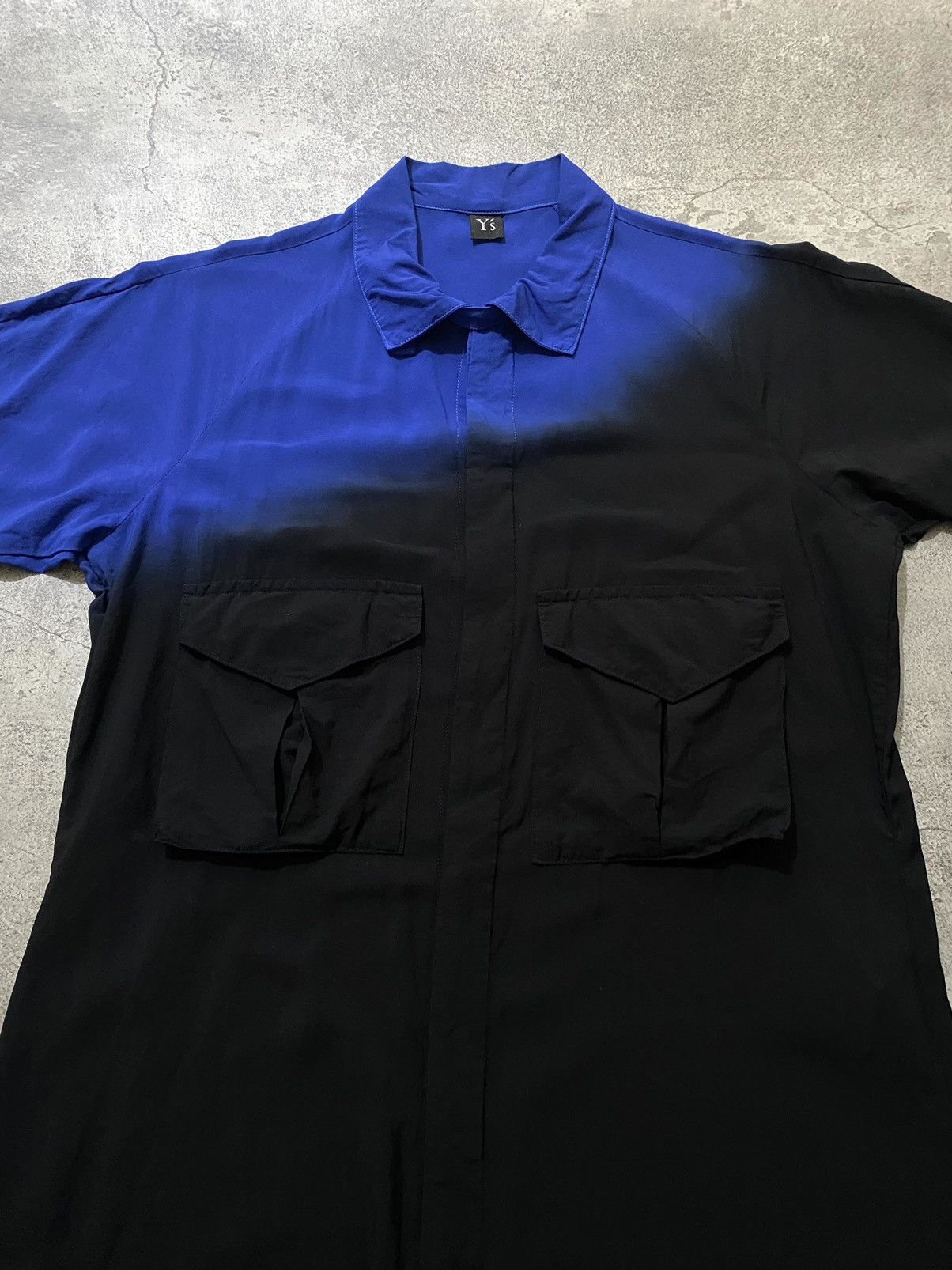 Yohji Yamamoto Y's Yohji Yamamoto gradation pocket shirt Size US M / EU 48-50 / 2 - 2 Thumbnail