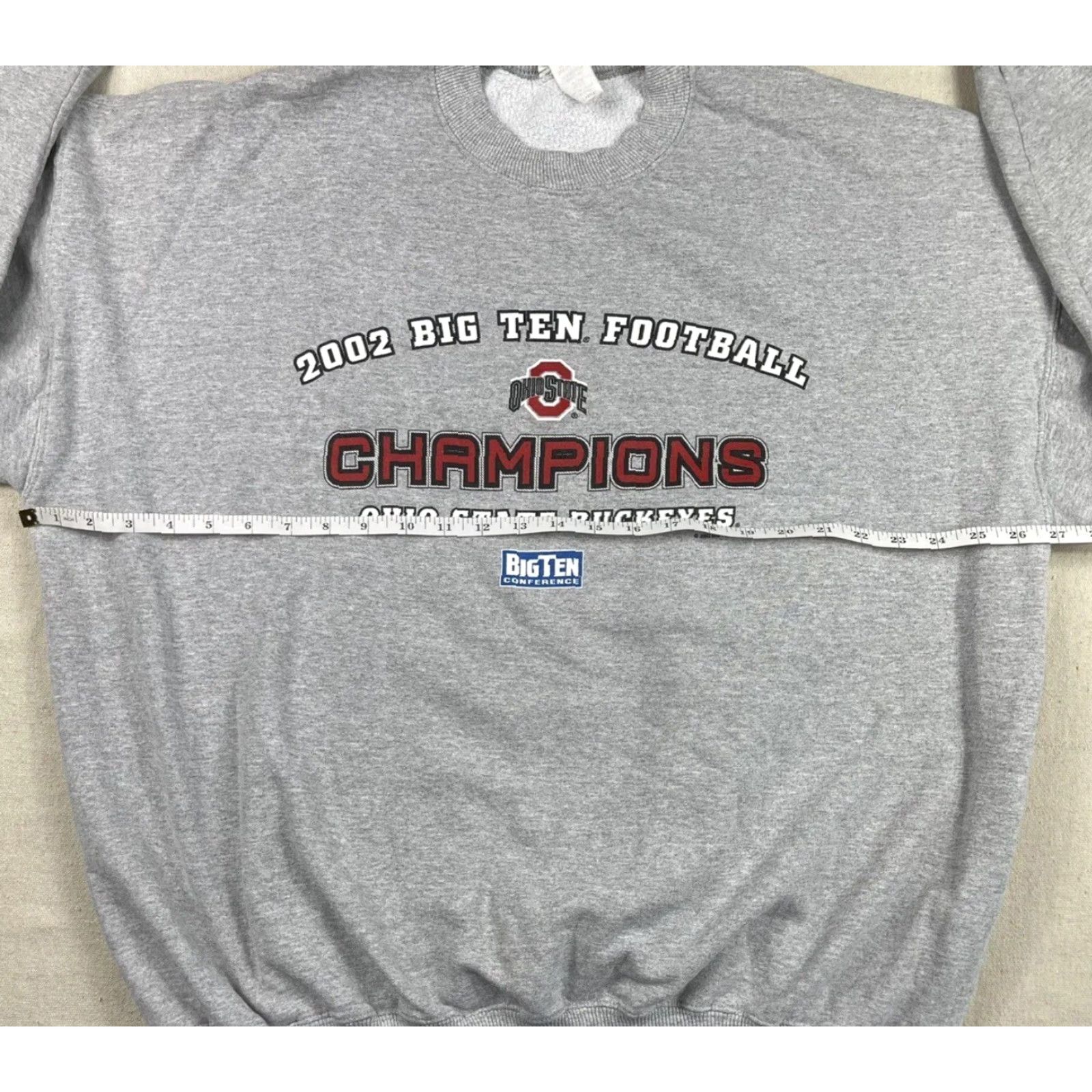 Lee VINTAGE Lee Ohio State Crewneck Sweatshirt 2XL Gray Men Sweatshirt Buckeyes Big Ten Champions 2002 NCAA 90s College Sports USA Football Shirt Size US XXL / EU 58 / 5 - 5 Thumbnail