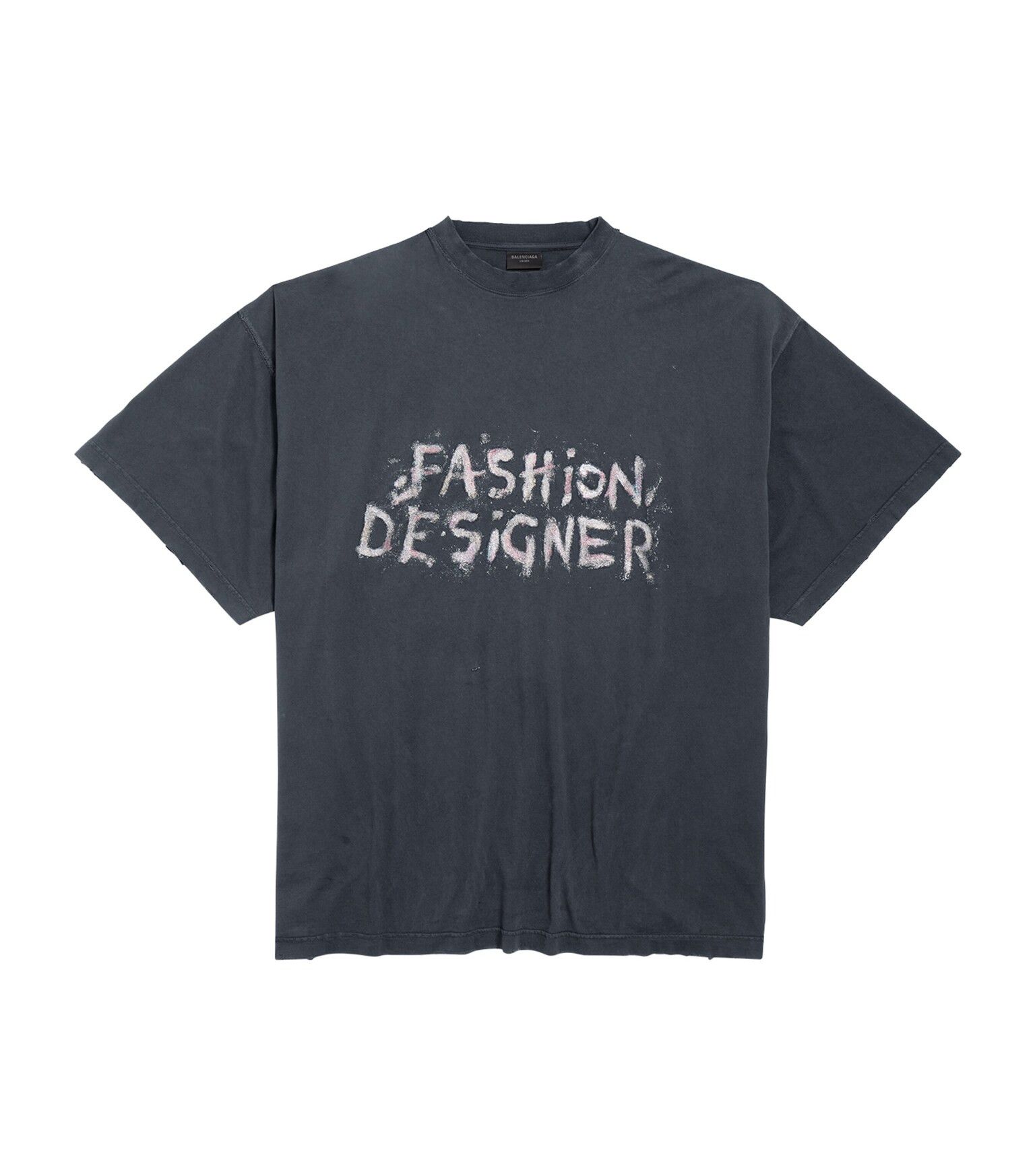 Balenciaga o1w1db10526 555 / Fashion Designer Oversized T-Shirt Black Size S / US 4 / IT 40 - 1 Thumbnail