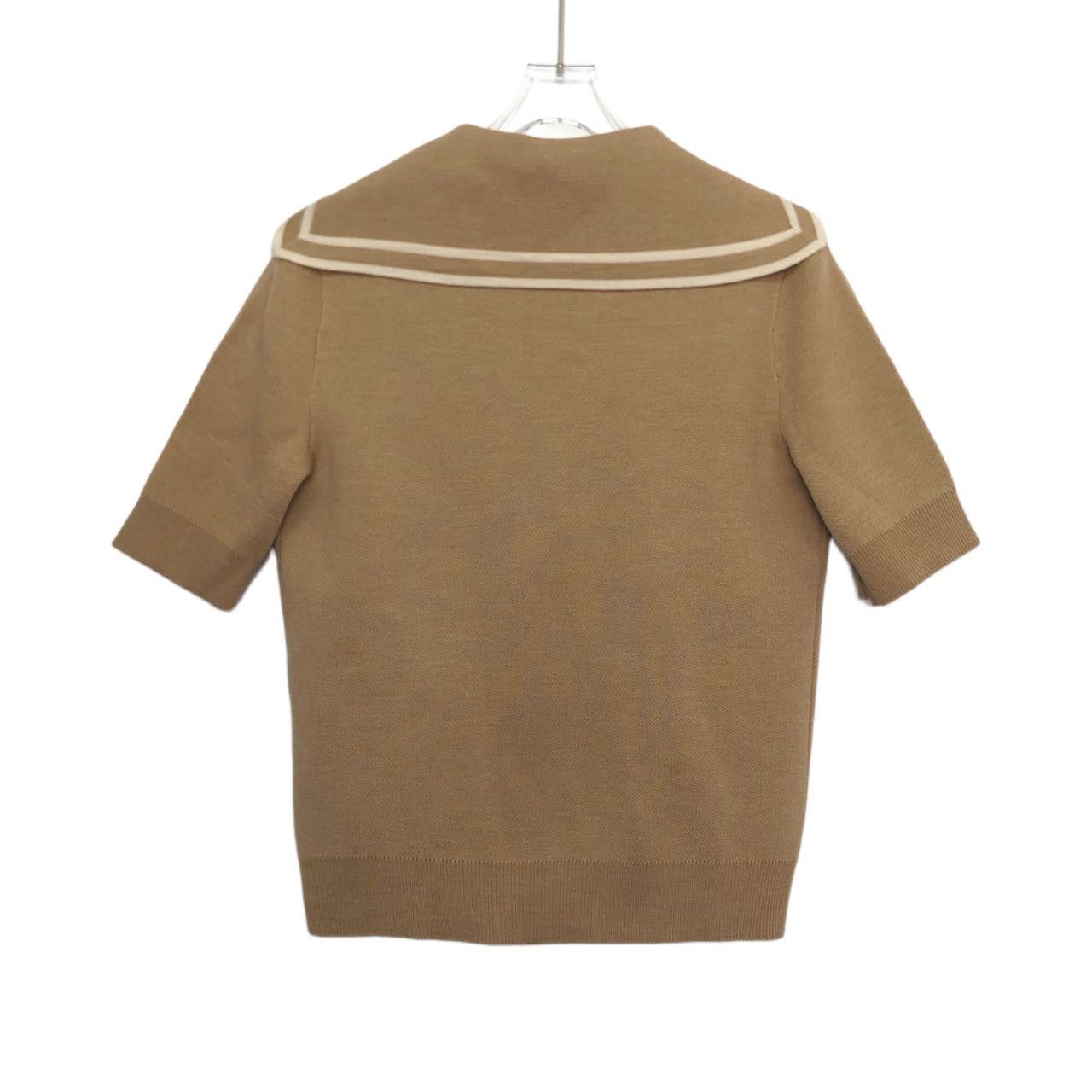Gucci Gucci Stripe-Trim Casual Knit Short Sleeve K26WX Size XS / US 0-2 / IT 36-38 - 2 Thumbnail