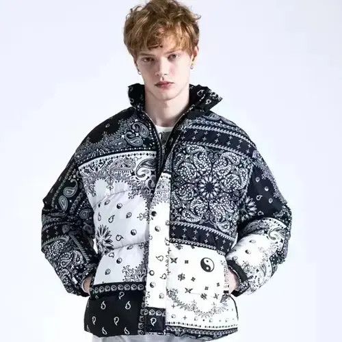 Other Ying Yang Paisley Bandana Puffer Jacket Size US M / EU 48-50 / 2 - 1 Thumbnail